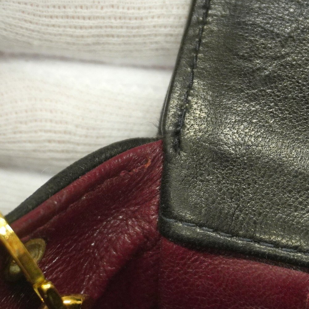 Chanel Shoulder Bag Diana Chain Lambskin Black Women's - Picture 7 of 15